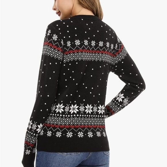 Amazon Hpoicly Christmas Sweater, size L, crew neck sweater, Viscose. - Picture 5 of 10